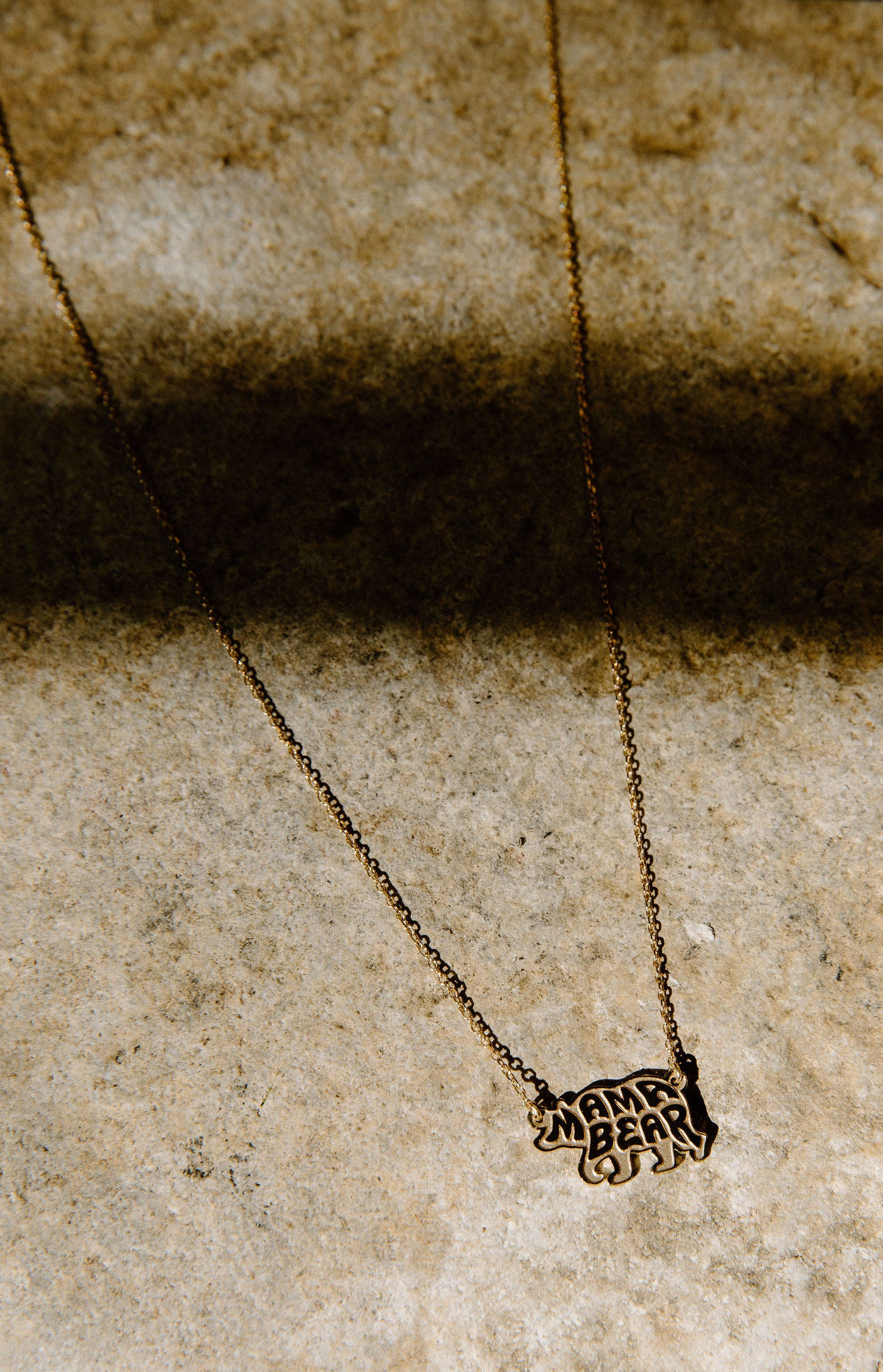 ROOTED IN LOVE || Mama Bear 14k Gold Necklace