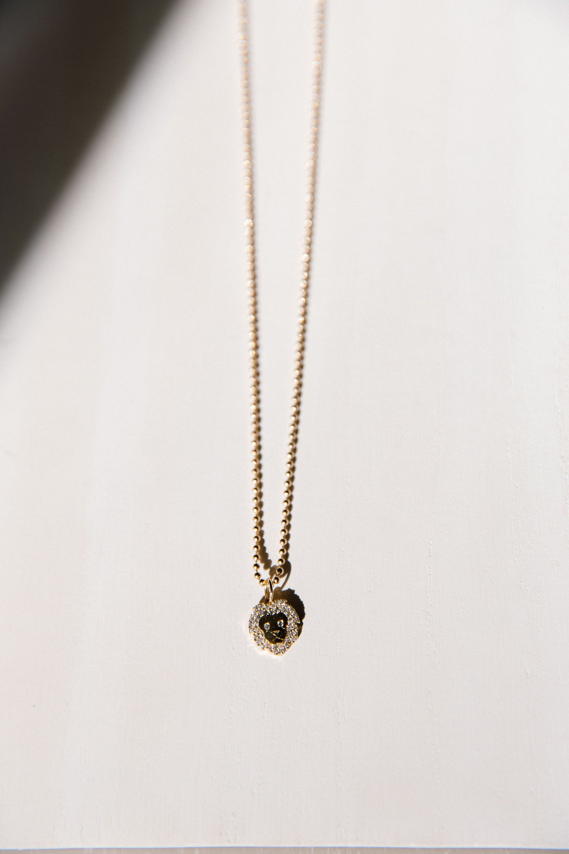 FIERCE + TENDER || Diamond Lion Pendant Necklace
