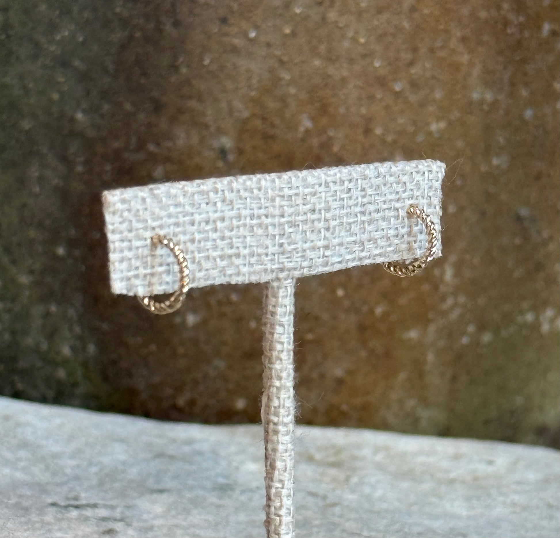 ETERNAL FLOW || Dainty Rope 14k Gold Hoops