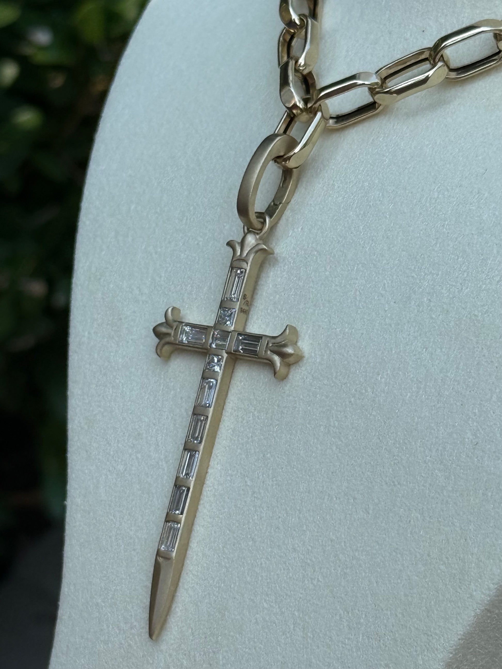 LIVING HOPE || Custom Designed Birdie Rose Cross Pendant