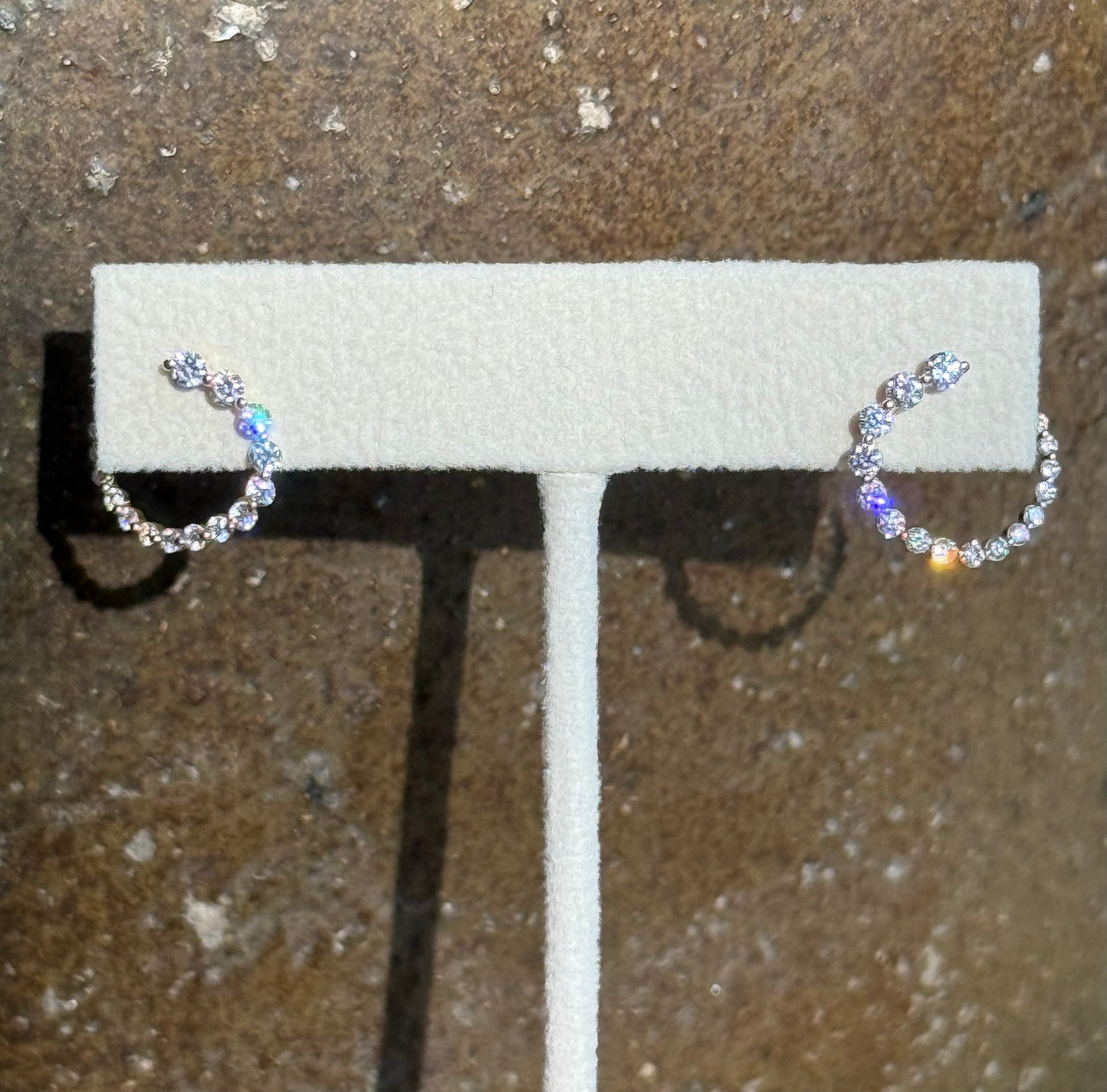 CELESTIAL SPIRALS || Diamond Swirl Earrings