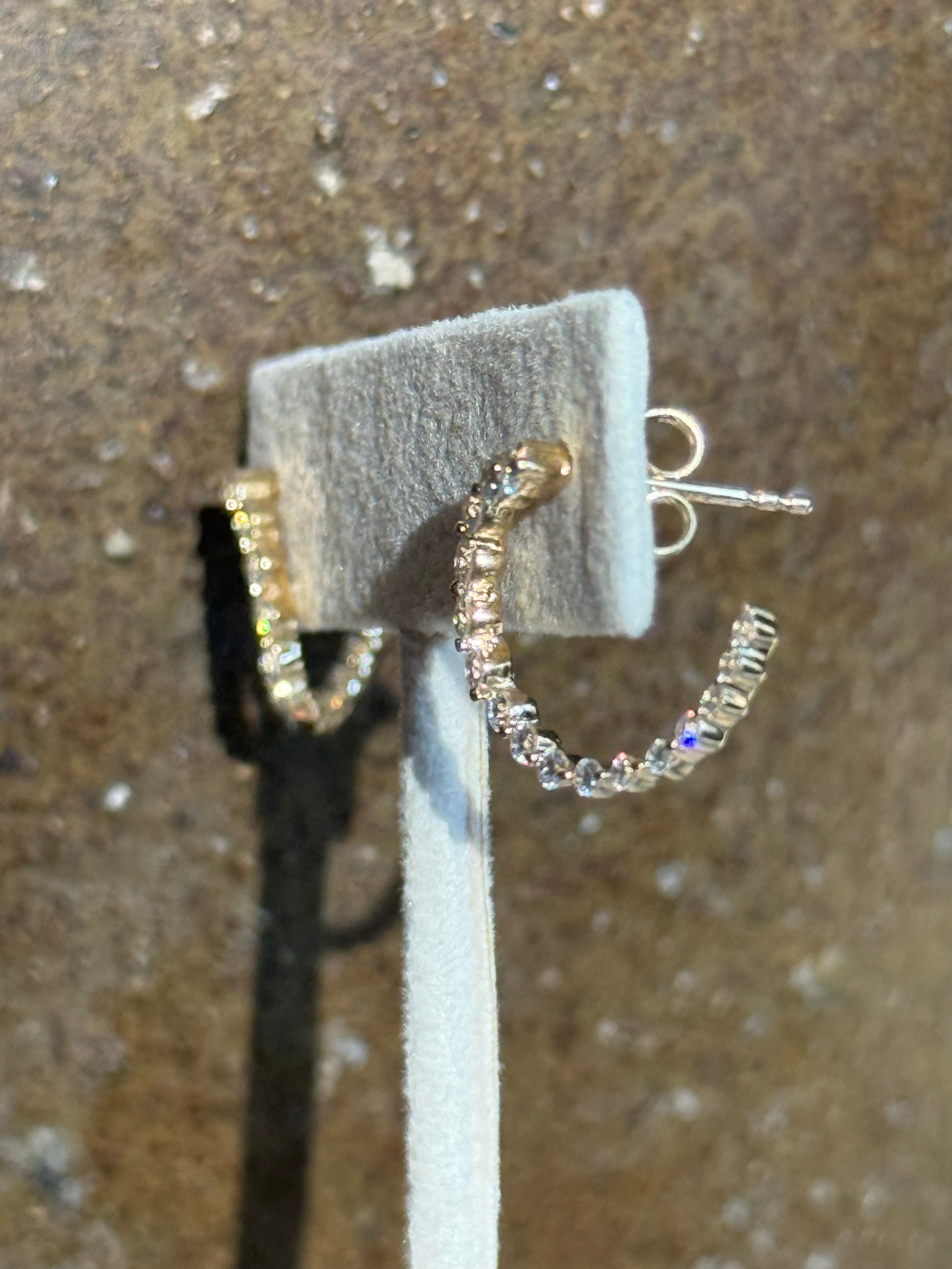 CELESTIAL SPIRALS || Diamond Swirl Earrings