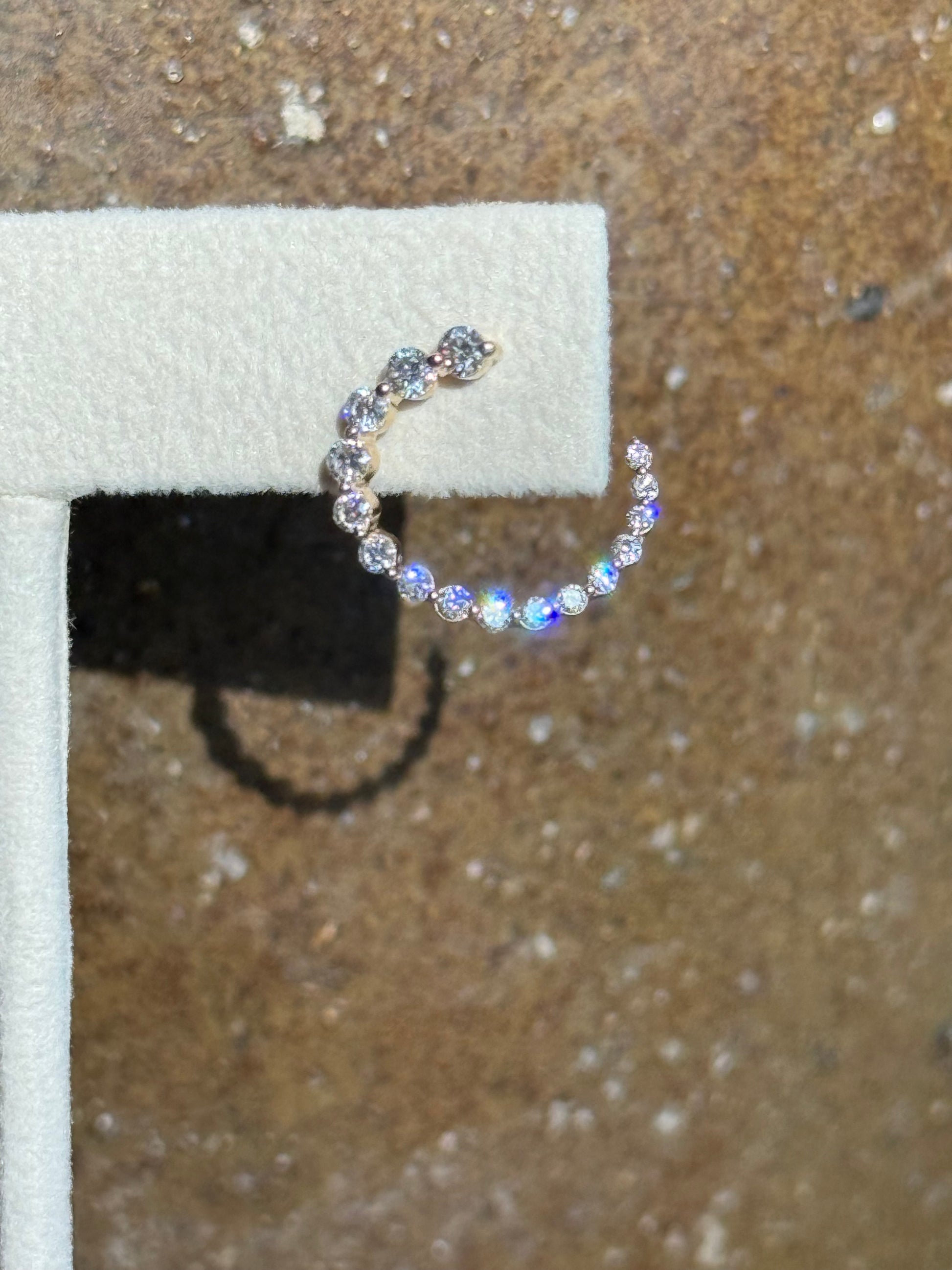 CELESTIAL SPIRALS || Diamond Swirl Earrings