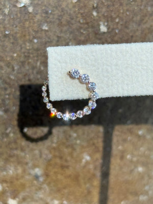 CELESTIAL SPIRALS WHITE GOLD || Diamond Swirl Earrings (Copy)