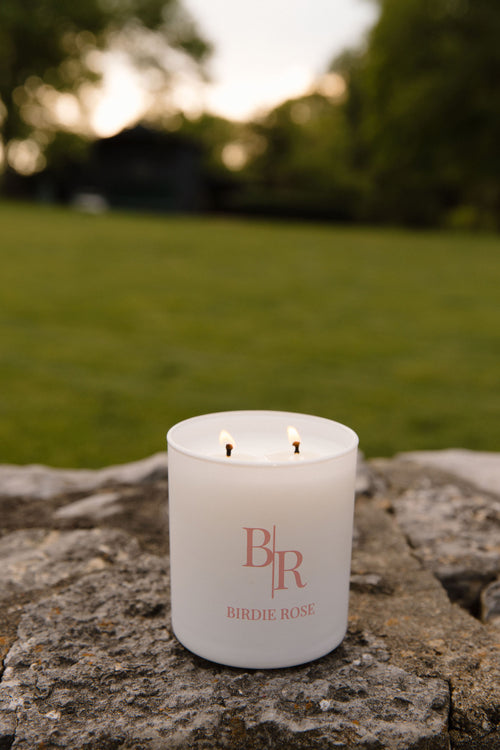 B|R Signature Candle | White Vessel 8.5 oz