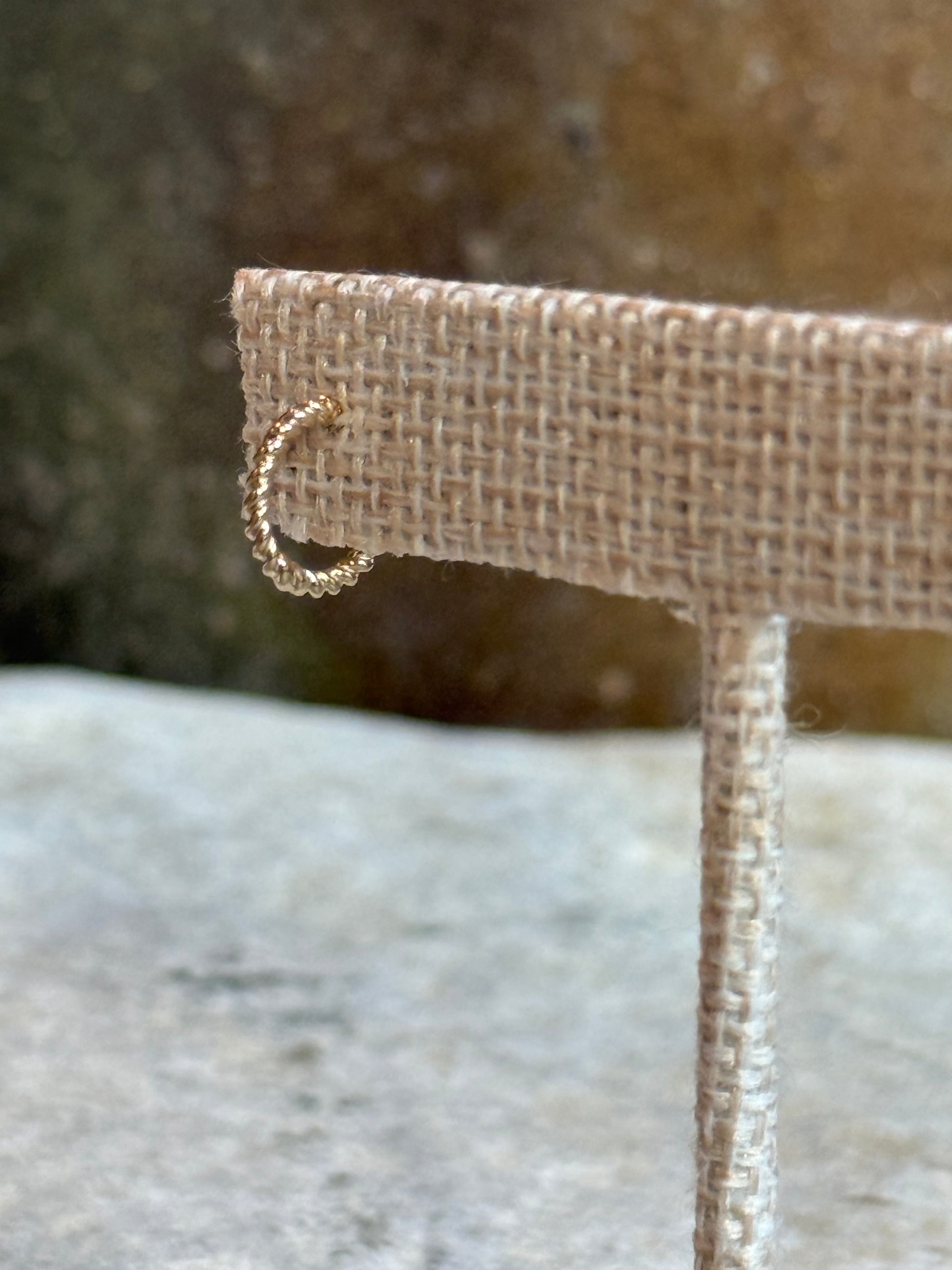 ETERNAL FLOW || Dainty Rope 14k Gold Hoops
