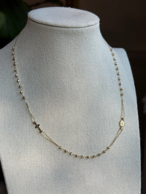 SACRED HEART || Rosary Chain Necklace