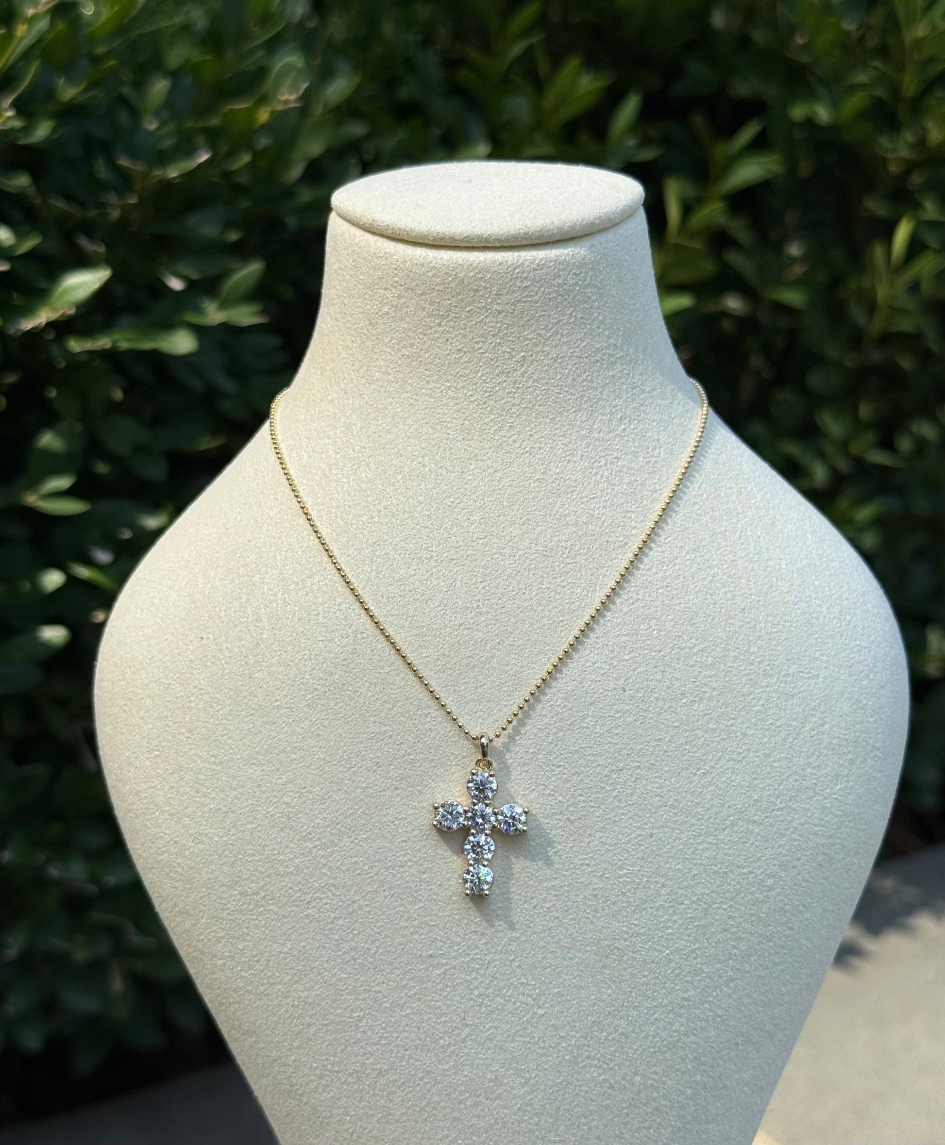 LARGE LUMINOUS CROSS || Diamond Cross Necklace
