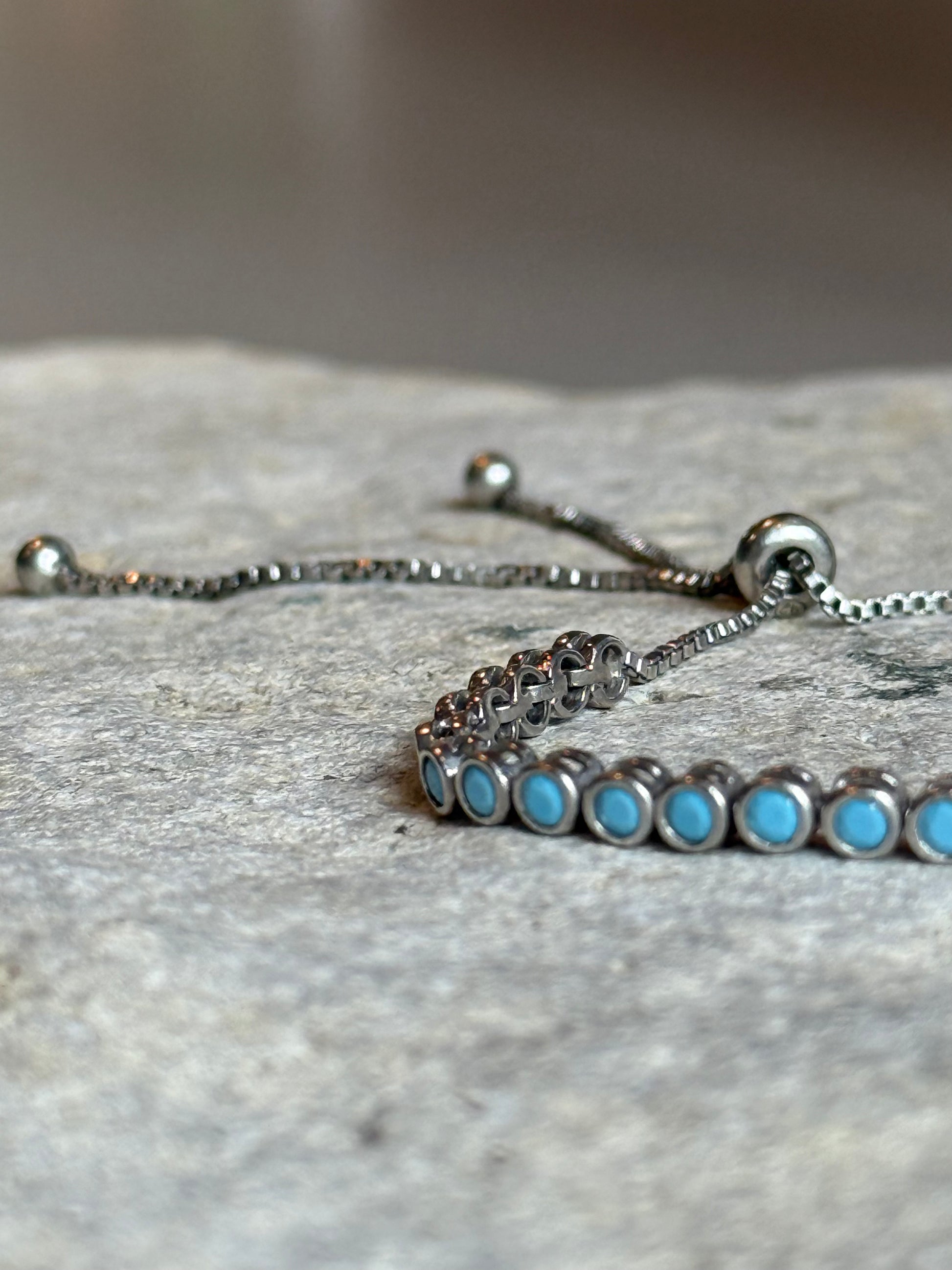 SHE GLOWS SOFTLY || Chalcedony 18K Sterling Silver Bolo Bracelet