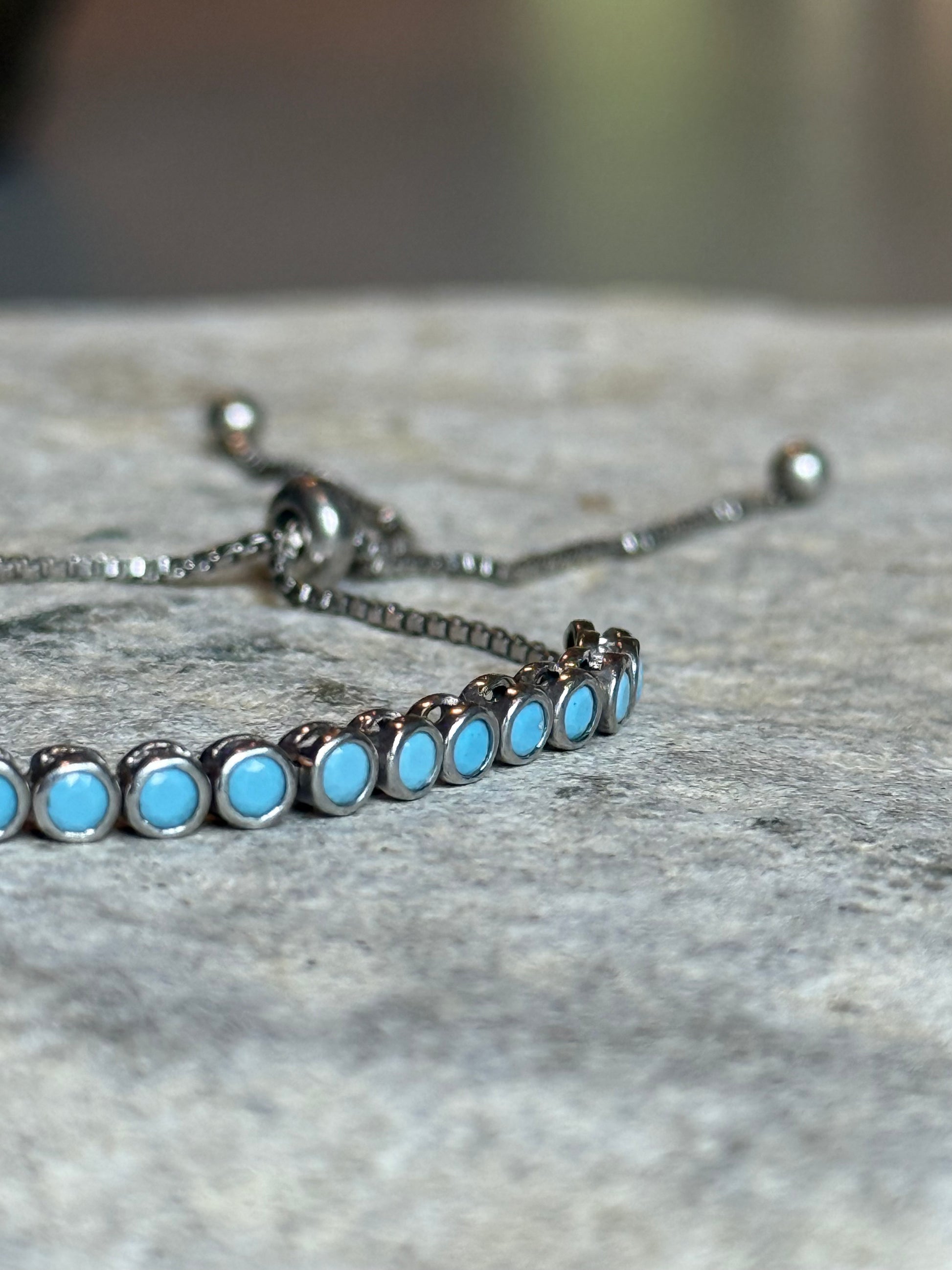 SHE GLOWS SOFTLY || Chalcedony 18K Sterling Silver Bolo Bracelet