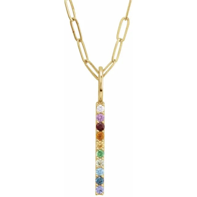 LIGHT AFTER LIGHT || Rainbow Bar Necklace