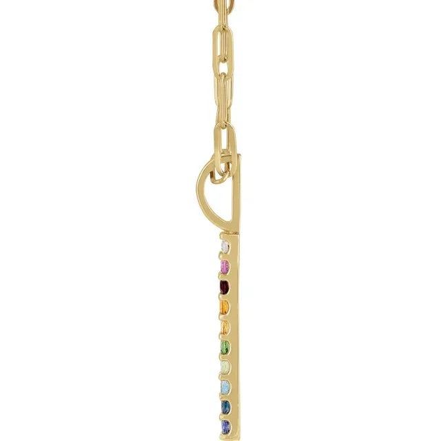 LIGHT AFTER LIGHT || Rainbow Bar Necklace