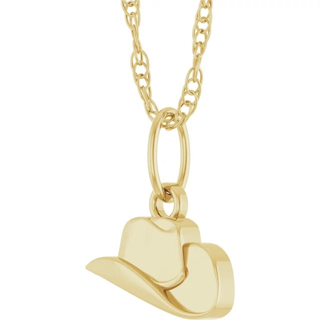 WILD + HOLY || Cowboy Hat 14K Gold Necklace