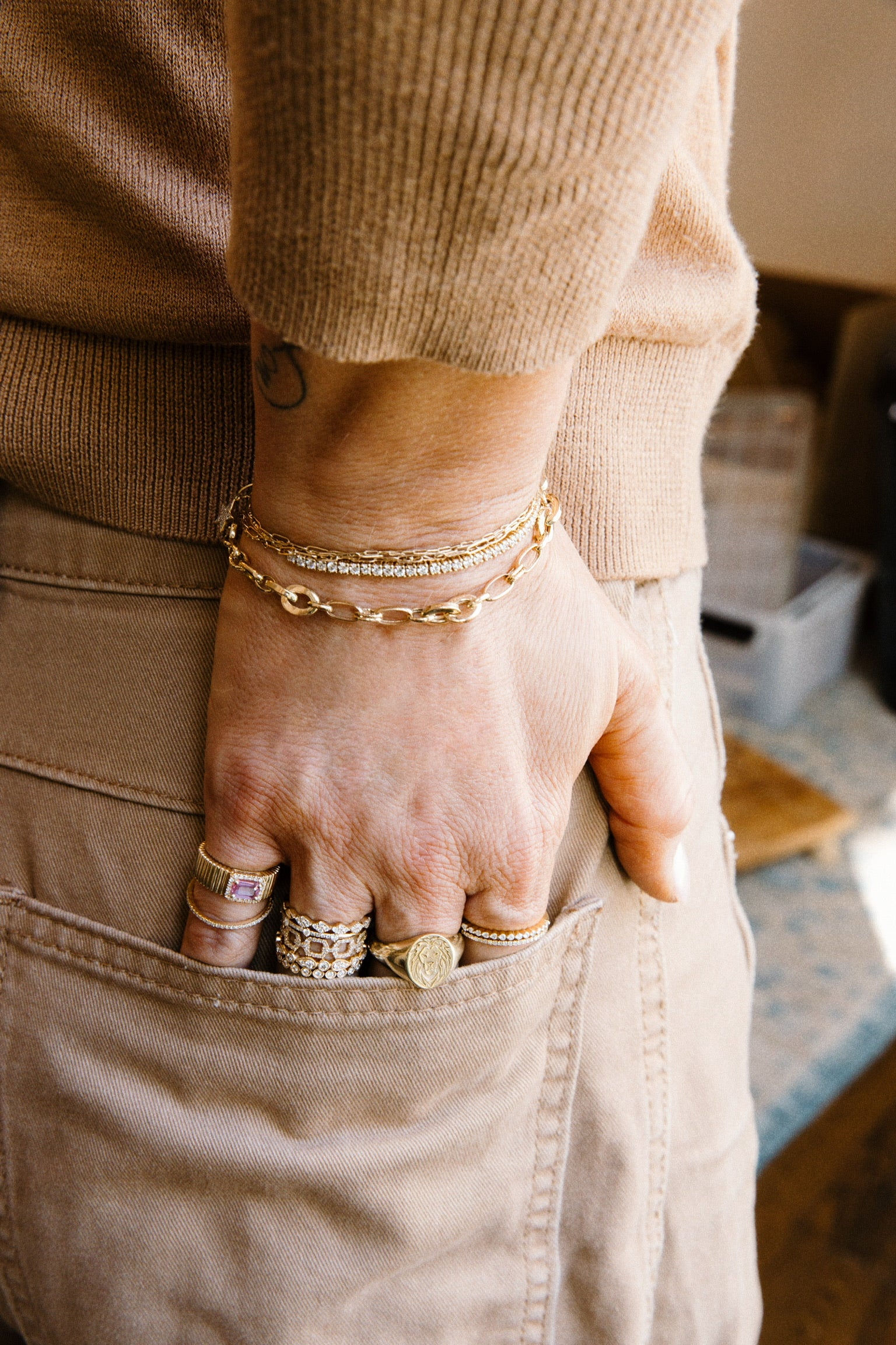 SHE WHO LEADS || Gold Lion Ring